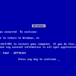 BSOD (Blue Screen of Death): Co znamená modrá obrazovka smrti a jak ji vyřešit